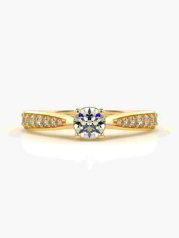 Valanova - Hallmarked 9K Gold and Certified Lab Grown Diamond 0.48Cts Ring