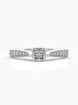 Valanova - Silver Hallmarked 9K Gold and Certified Lab Grown Diamond 0.68Cts Ring