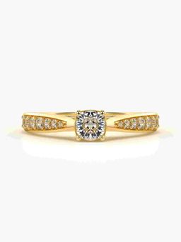 Valanova - Hallmarked 9K Gold and Certified Lab Grown Diamond 0.68Cts Ring