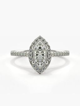 Valanova - Silver Hallmarked 9K Gold and Certified Lab Grown Diamond 0.69Cts Ring