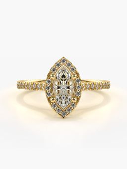 Valanova - Hallmarked 9K Gold and Certified Lab Grown Diamond 0.69Cts Ring