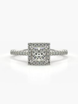 Valanova - Silver Hallmarked 9K Gold and Certified Lab Grown Diamond 0.58Cts Ring