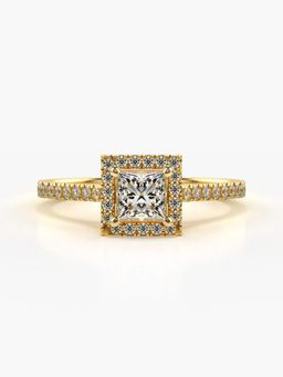 Valanova - Hallmarked 9K Gold and Certified Lab Grown Diamond 0.58Cts Ring