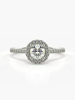 Valanova - Silver Hallmarked 9K Gold and Certified Lab Grown Diamond 0.77Cts Ring