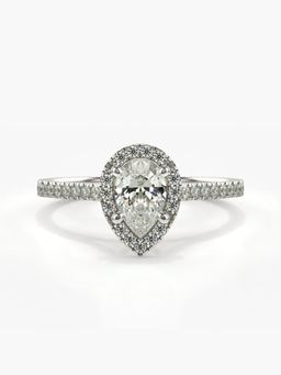 Valanova - Silver Hallmarked 9K Gold and Certified Lab Grown Diamond 0.60Cts Ring