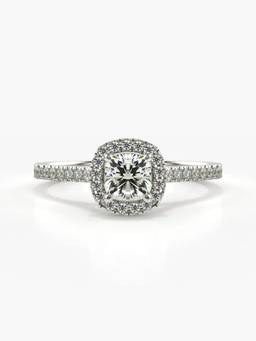 Valanova - Silver Hallmarked 9K Gold and Certified Lab Grown Diamond 0.77Cts Ring
