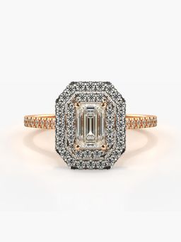 Valanova - Rose-Gold Hallmarked 9K Gold and Certified Lab Grown Diamond 0.95Cts Ring