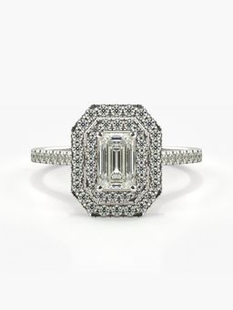 Valanova - Silver Hallmarked 9K Gold and Certified Lab Grown Diamond 0.95Cts Ring