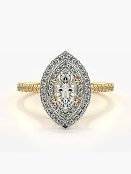 Valanova - Hallmarked 9K Gold and Certified Lab Grown Diamond 0.87Cts Ring