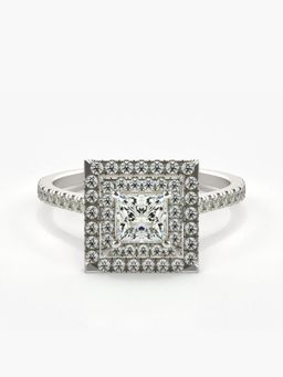 Valanova - Silver Hallmarked 9K Gold and Certified Lab Grown Diamond 0.76Cts Ring