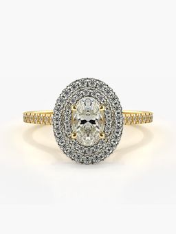 Valanova - Hallmarked 9K Gold and Certified Lab Grown Diamond 0.88Cts Ring