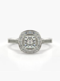 Valanova - Silver Hallmarked 9K Gold and Certified Lab Grown Diamond 1.04Cts Ring