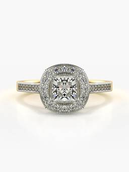 Valanova - Hallmarked 9K Gold and Certified Lab Grown Diamond 1.04Cts Ring