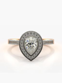 Valanova - Rose-Gold Hallmarked 9K Gold and Certified Lab Grown Diamond 0.88Cts Ring