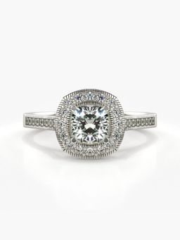 Valanova - Silver Hallmarked 9K Gold and Certified Lab Grown Diamond 1.06Cts Ring