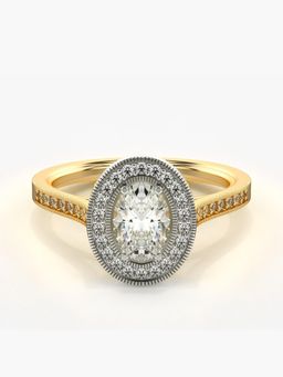 Valanova - Hallmarked 9K Gold and Certified Lab Grown Diamond 0.97Cts Ring