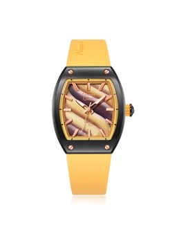 Alexandre Christie - Two Toned Analog Watch For Women - Bumblebee Yellow