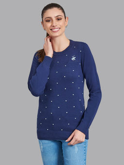 Beverly Hills Polo Club - Dot To Dot Crew Neck Sweater