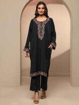 Libas - Yoke Design Wool Straight Kurta for Women