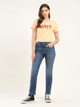Levi's - Women'S Blue Solid/Plain Jeans