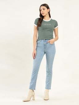 Levi's - Women'S Blue Solid/Plain Jeans