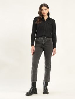Levi's - Women'S Charcoal Solid/Plain Jeans