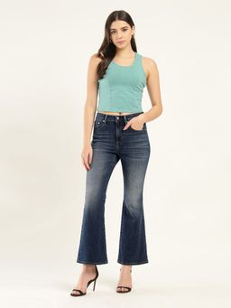 Levi's - Women'S Blue Solid/Plain Jeans