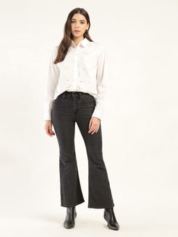 Levi's - Women'S Black Solid/Plain Jeans
