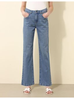 U.S. POLO ASSN. - Blue High Rise Straight Fit Jeans