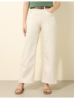 U.S. POLO ASSN. - White High Rise Wide Leg Jeans