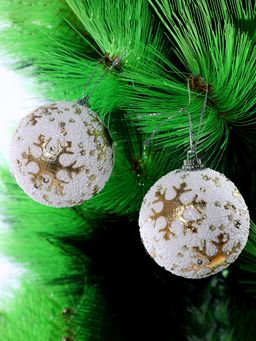 Tayhaa - Golden Snowfall Ball Ornaments