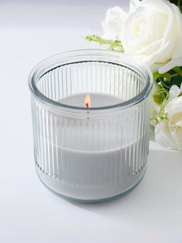 Ekhasa - Teak Wood Scented Candle (Grey)