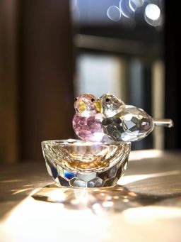 Ekhasa - Crystal Birds Show Pieces For Home Decor (Multi)