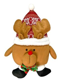 Little Surprise Box - Fluffy Reindeer Christmas Themed Pillow For Christmas Home Decor