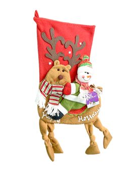 Little Surprise Box - Snowman Long Hanging Knot Legs Christmas Stocking For Gifts-Christmas Decor