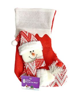 Little Surprise Box - Mini Snowflake Snowman Christmas Stocking For Gifts-Christmas Decor