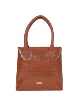 Fastrack - Tan Croc-Textured Tote Bag for Women
