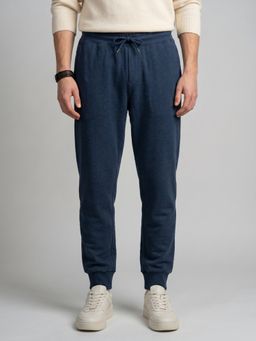 Monte Carlo - Mens Navy Blue Regular Fit Solid Tackpant