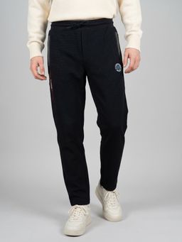 Monte Carlo - Mens Navy Blue Regular Fit Solid Trouser