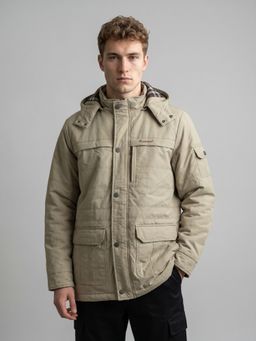 Monte Carlo - Mens Regular Fit Full Sleeve Solid Winter Padded Jacket