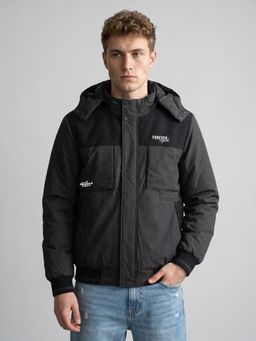 Monte Carlo - Mens Grey Regular Fit Full Sleeve Solid Jacket