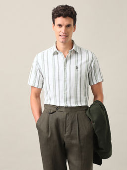 U.S. Polo Assn. Denim Co. - Men Striped Regular Fit Cotton Shirt