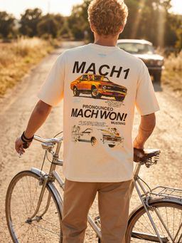 max - Urb_N Men Oversized Ford Printed T-Shirt