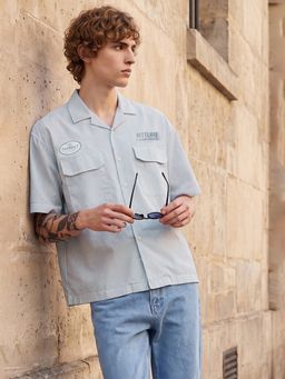 max - Oversized Men Striped Resort Shirt
