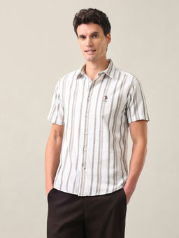 U.S. Polo Assn. Denim Co. - Men Striped Regular Fit Cotton Shirt