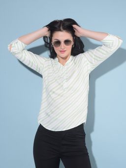 CRIMSOUNE CLUB - Women Green Printed Top