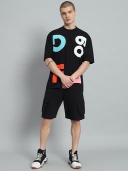 Griffel - Black Oversized Graphic Print Co-Ord Set