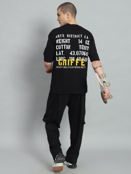 Griffel - Oversized Black Typography Co-Ord Set