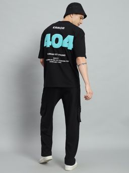 Griffel - Men Black Oversized Graphic Co-Ord Set