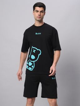 Griffel - Oversized Black Bear Print Co-Ord Set